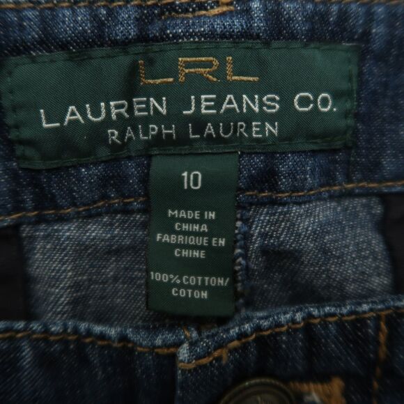 Ralph Lauren Jeans Women's 10 Blue Mid-Rise Newbury Denim Cropped 25.5" Inseam - Picture 8 of 14